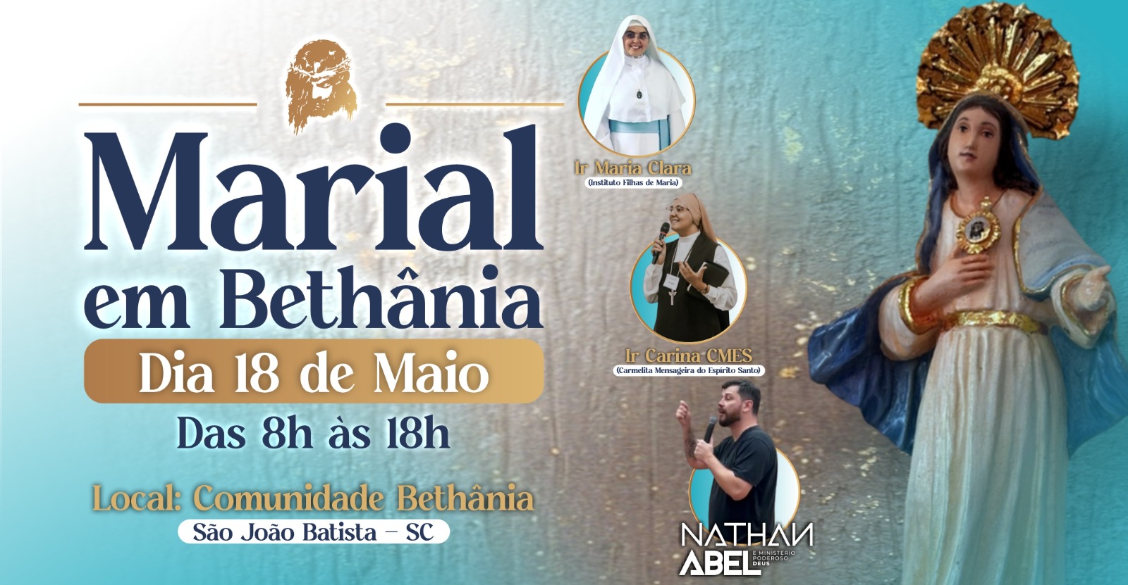 Marial em Bethânia: Das lágrimas na cruz ao Sorriso de Maria