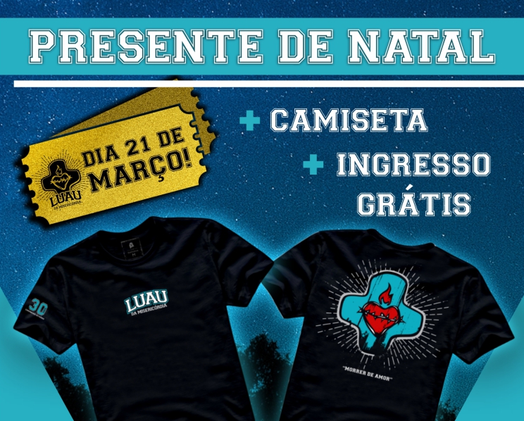 Camiseta do Luau da Misericordia 2026